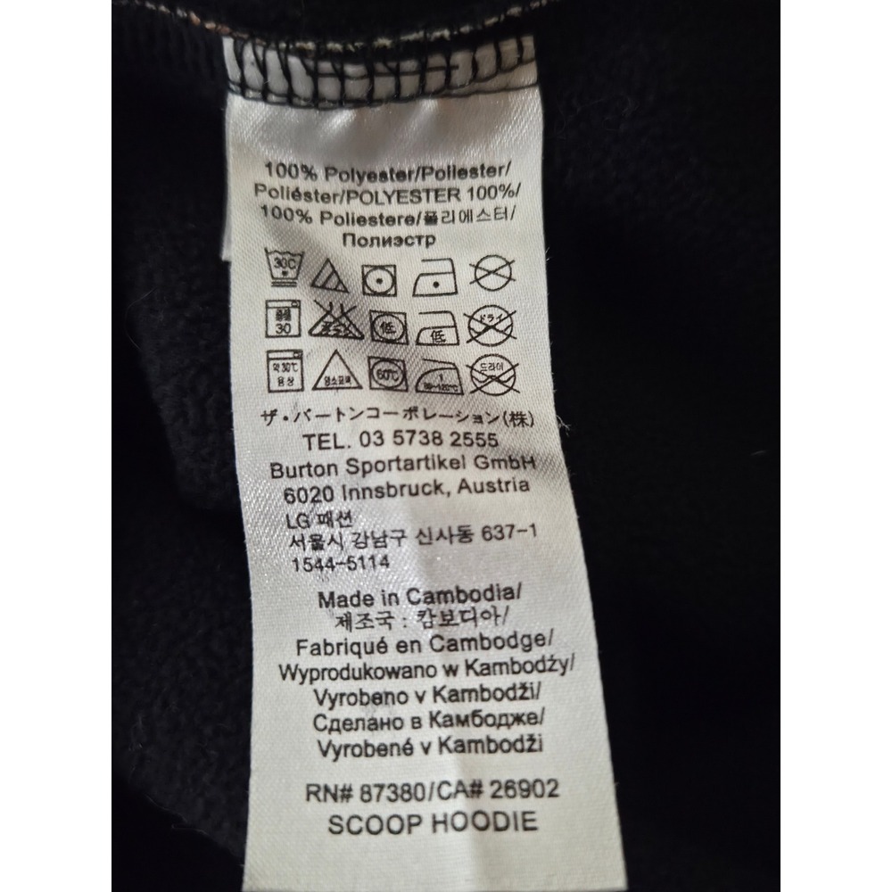 BURTON Women's size Small DryRide Scoop Hoodie Full zip Plaid Fleece lined - Picture 8 of 10